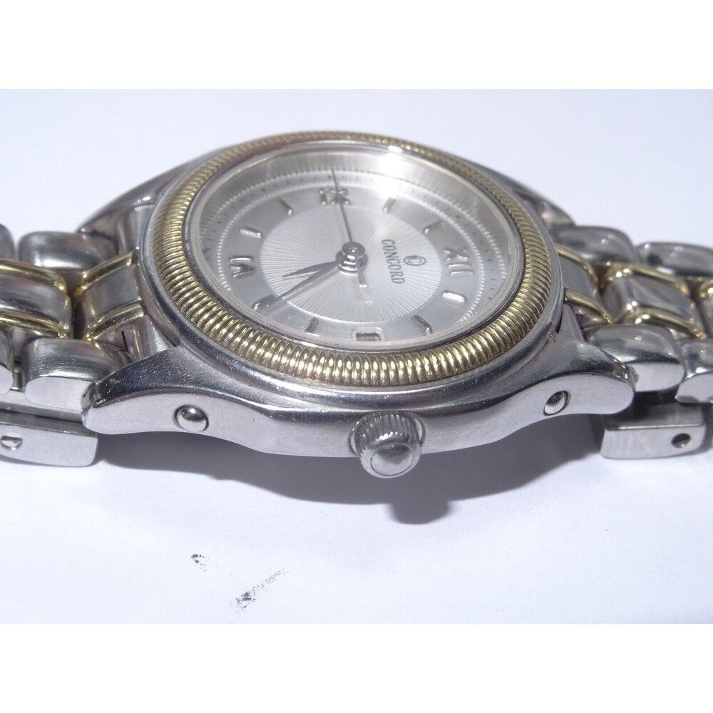 26mm Concord Steeplechase  2Tone Gold & Steel Quartz Watch 6.5"  Ref. 15.36.260 - Picture 7 of 15